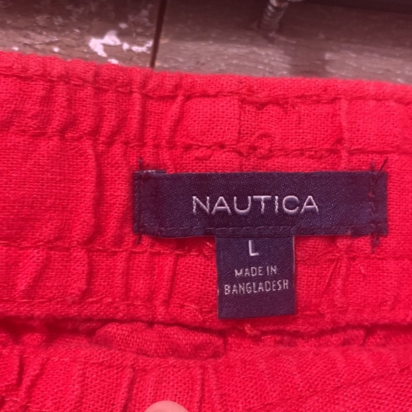 Nautica linen blend drawstring shorts size Large - Picture 4 of 7